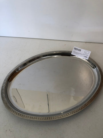VASSOIO OVALE IN METALLO H1.5XL35XP25 CM