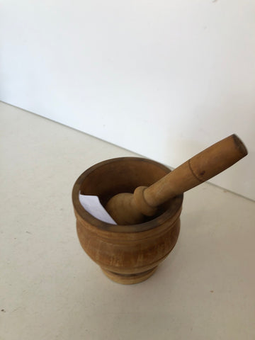 MORTAIO IN LEGNO C/PESTONE H10XDIAMETRO10 CM