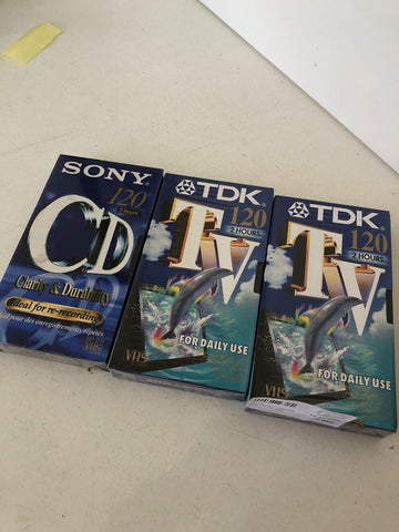 TRIS AUDIO CASSETTE VERGINI 120 MIN