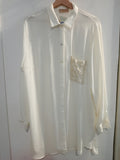 CAMICIA C.LANCINI TGXL BIANCO C/TASCHINO RICAMATO