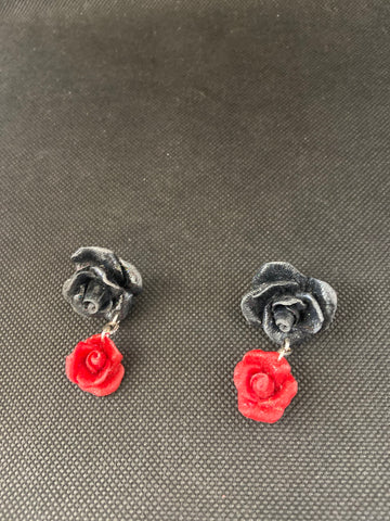 ORECCHINI ROSA NERA/ROSSA