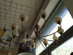 SOSPENSIONE 10 LUCI VINTAGE H70XDIAMETRO65 CM