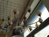 SOSPENSIONE 10 LUCI VINTAGE H70XDIAMETRO65 CM