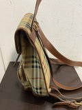 ZAINO BURBERRY IN PELLE BEIGE/MARRONE