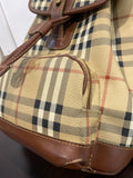 ZAINO BURBERRY IN PELLE BEIGE/MARRONE
