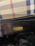 ZAINO BURBERRY IN PELLE BEIGE/MARRONE