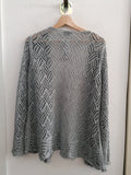 GIACCA CURVY TGL GRIGIO LAME'  TRAFORATO