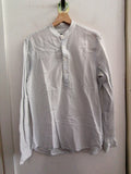 CAMICIA ZARA TGS ALLA COREANA BIANCO UOMO