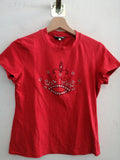 MAGLIA VERSACE JEANS COUTURE TGL ROSSO C/STRASS