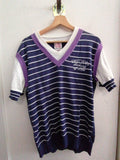 MAGLIA SWEET YEARS TGXL BLU/BIANCO/VIOLA A RIGHE UOMO