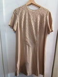 ABITO VINTAGE TGM BEIGE C/RICAMO
