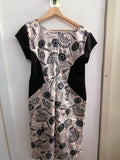 ABITO GIULIA GALANTI TG48 NERO/BEIGE FANTASIA