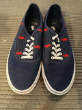 SCARPE POLO R.LAUREN MIS.46 BLU/ROSSO IN TELA UOMO