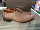SCARPE UOMO A.TESTONI MIS.42 MARRONE INTRECCIATO IN PELLE C/SCATOLO