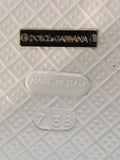 SANDALO DOLCE E GABBANA MIS.38 BIANCO/NERO