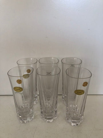 6 BICCHIERI IN CRISTALLO