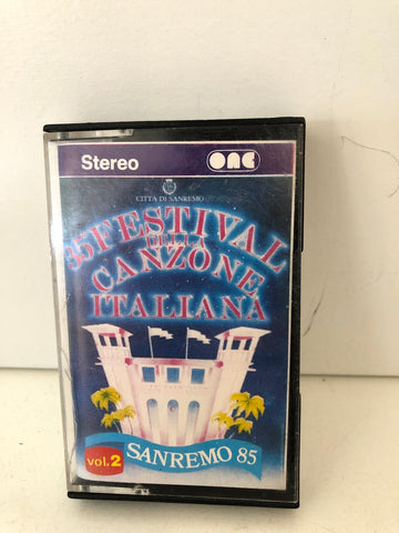 AUDIO CASSETTA SANREMO 85