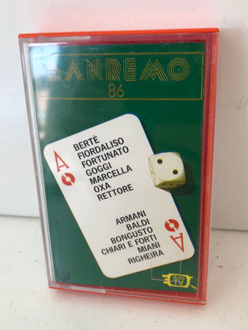 AUDIO CASSETTA SANREMO 86