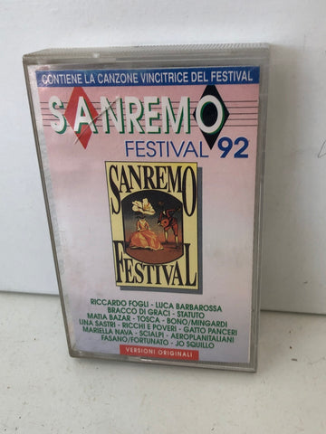 AUDIO CASSETTA SANREMO FESTIVAL 92