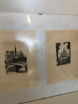 COPPIA INCISIONI PARIGI 20X15 CM CON CORNICE A GIORNO