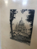 COPPIA INCISIONI PARIGI 20X15 CM CON CORNICE A GIORNO