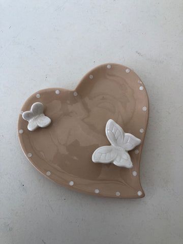 CUORE IN PORCELLANA L13X13 CM