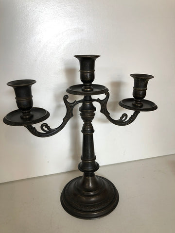 CANDELABRO DA TAVOLO TRE LUCI H30XL27 CM