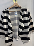 GIACCA LINKDONNA TG.L A RIGHE BIANCO/NERO