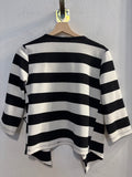 GIACCA LINKDONNA TG.L A RIGHE BIANCO/NERO