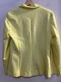 GIACCA BLAZER MARELLA SPORT TG44 BIANO/GIALLO FLUO A QUADRI