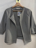 GIACCA VICOLO TG.S A RIGHE BIANCO/NERO