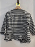 GIACCA VICOLO TG.S A RIGHE BIANCO/NERO
