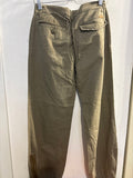 PANTALONE FORNARINA TG.44 VERDE MILITARE C/FIORE