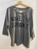 MAGLIA MOTIVI TG.L GRIGIO C/PAILETTES
