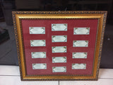 CORNICE CON VECCHI TITOLI DEBITO PUBBLICO DELLO STATO ITALIANO 55X47
