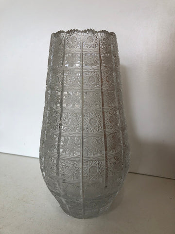 VASO IN CRISTALLO DI BOEMIA H30XDIAM 15 CM
