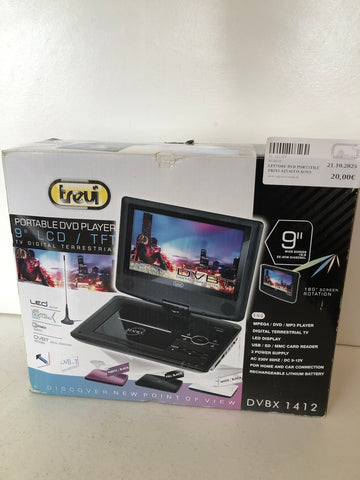 LETTORE DVD PORTATILE TREVI ATTACCO AUTO