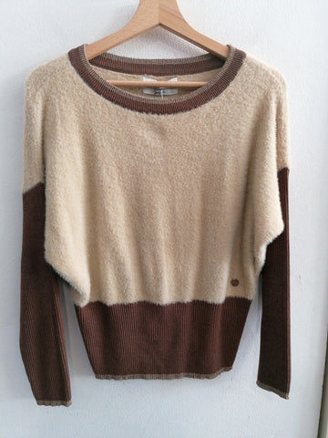 MAGLIONE ESSENZA TGS BEIGE/MARRONE