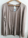 MAGLIA GRANSASSO TG50 BEIGE IN COTONE E CASHMERE
