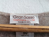 MAGLIA GRANSASSO TG50 BEIGE IN COTONE E CASHMERE