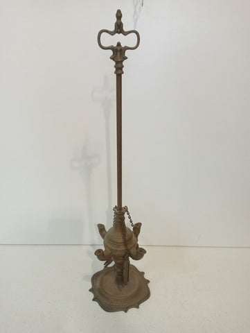 PORTA CANDELA DA TAVOLO 4 POSTI IN METALLO