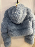 GIUBBINO FLAMODE TGM/L ECOPELLICCIA AZZURRO