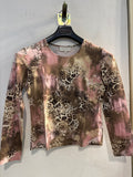 MAGLIA GABRIELLA TG46 ROSA/MACULATO