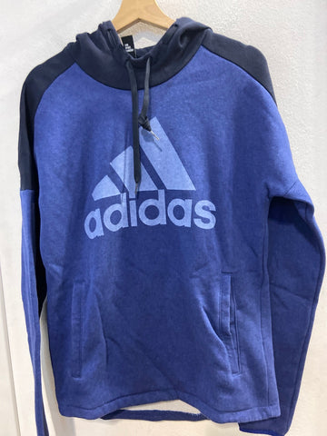 FELPA ADIDAS TGS BLU LOGATA C/CAPPUCCIO