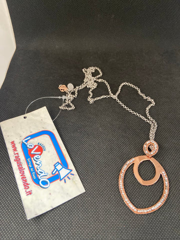 COLLANA LUNGA BOCCADAMO C/CIONDOLO DORATO STRASS