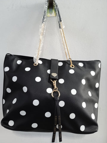 BORSA LE PANDORINE NERA POIS(PARI AL NUOVO)