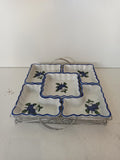 ANTIPASTIERA IN PORCELLANA 5 PZ H2XL25XP25 CM ( CON IMPERFEZIONE )