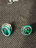 COLLANA + ORECCHINI SWAROVSKI CON STRASS VERDE