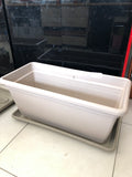 FIORIERA RETTANGOLARE FLORUS H30XL70XP30 CM + SOTTOVASO H4XL70XP28 CM