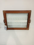 VASSOIO IN ARTE POVERA CON MERLETTO 31X39